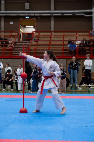 Kyu Landesmeisterschaft 2024 Antonia Kumite am Ball