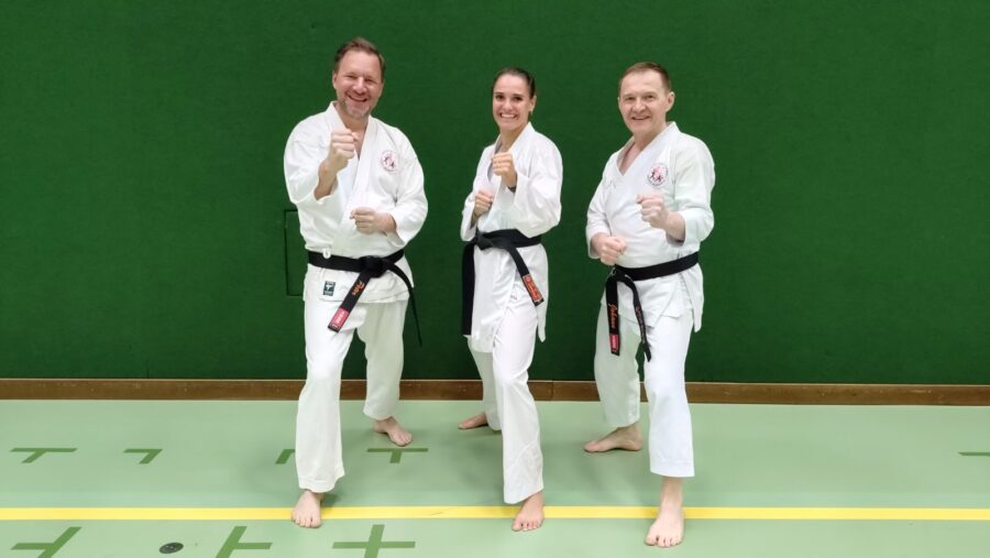 Kumiteseminar mit Alisa Buchinger - Peter und Johann mit Alisa