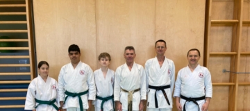 Bassai-Dai Seminar 2025 - Elisa, Jonas, Darius, Ferdinand, Johann, Sensei Fritz